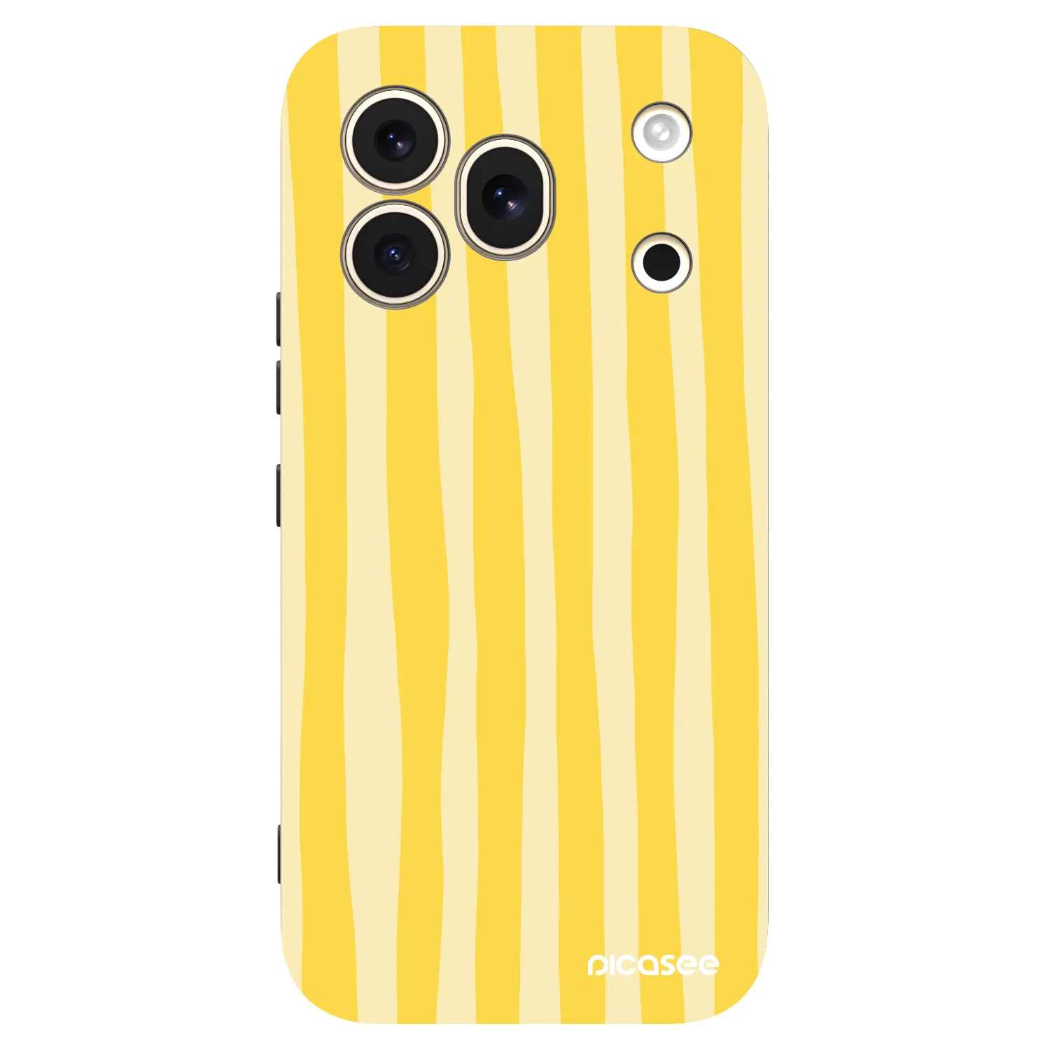 Picasee husă neagră din silicon pentru Honor 600 Pro - Lines lemon