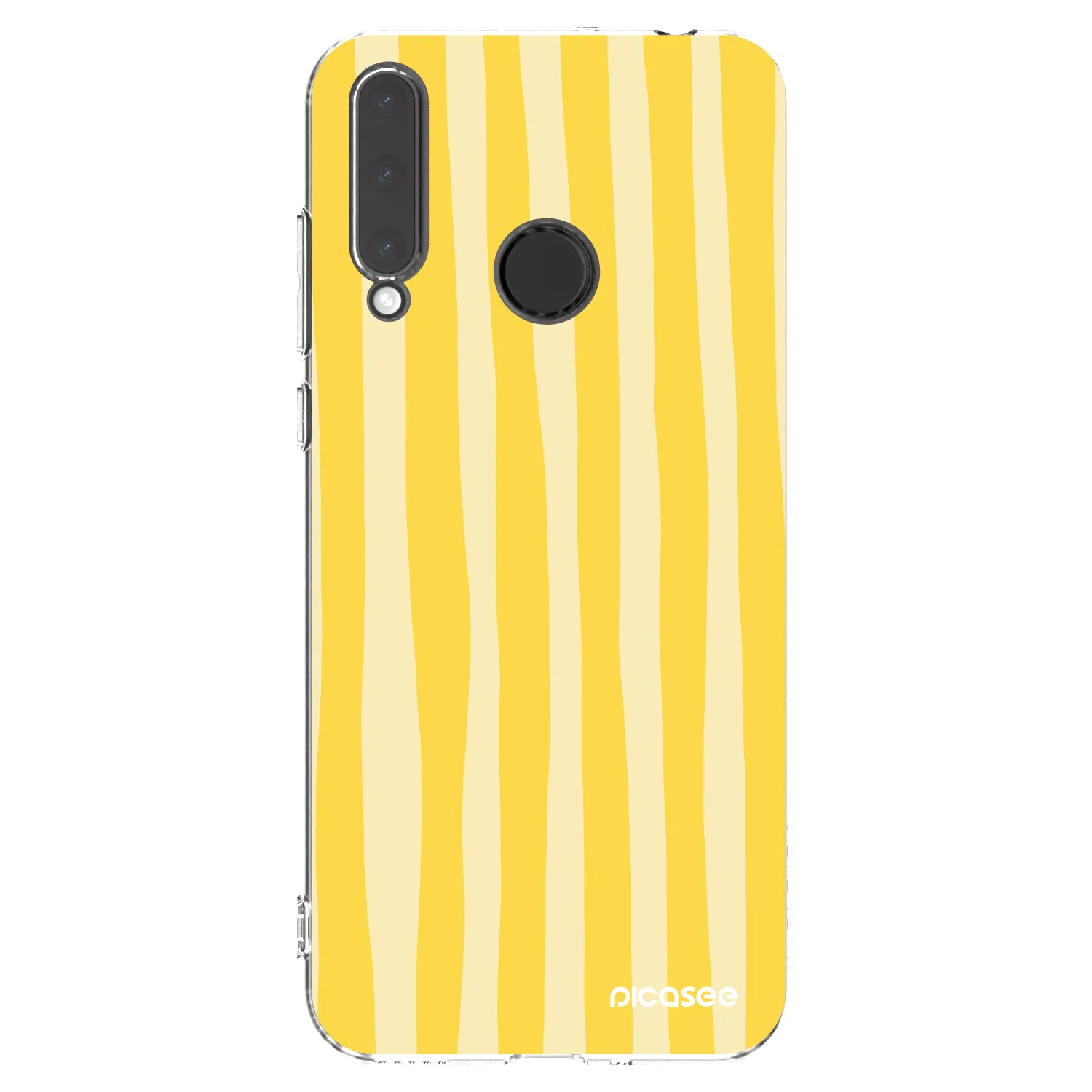 Picasee husă transparentă din silicon pentru Honor 20 Lite - Lines lemon