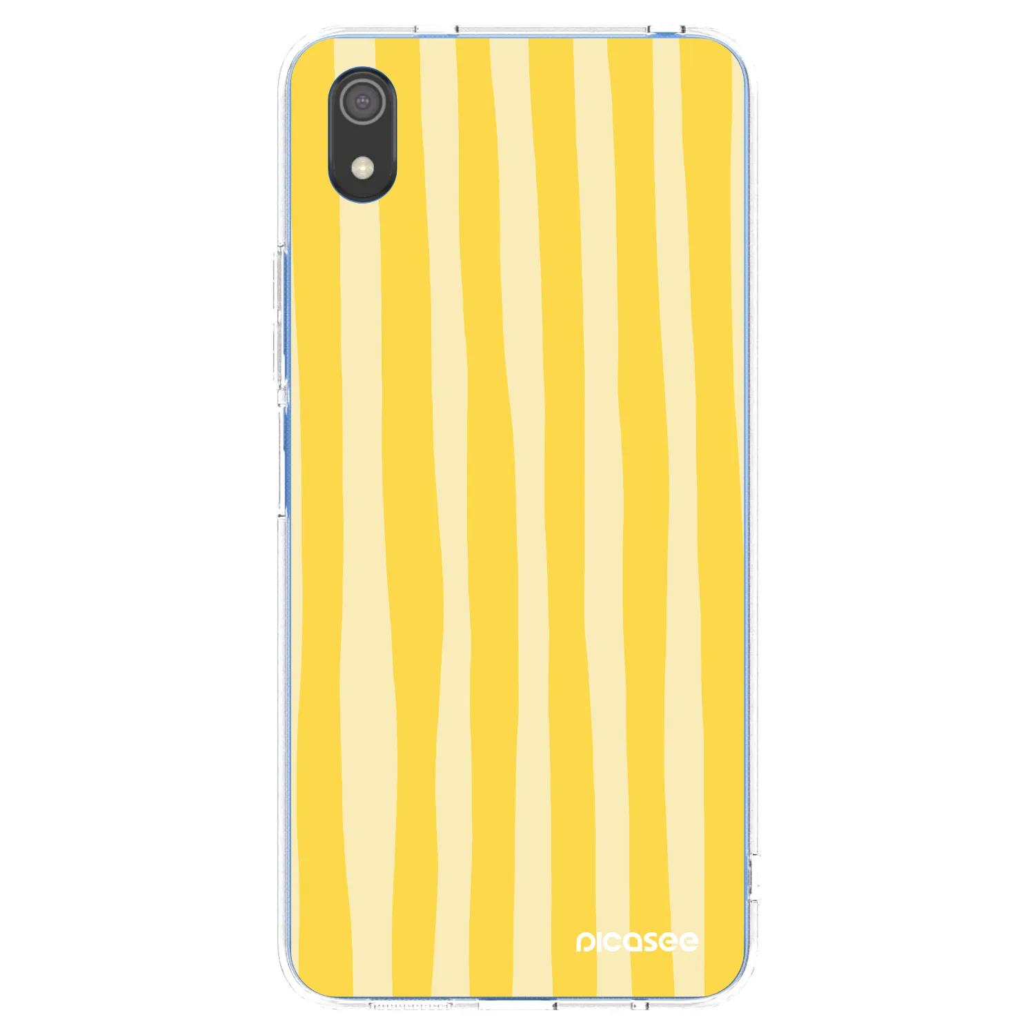 Picasee husă transparentă din silicon pentru Xiaomi Redmi 7A - Lines lemon