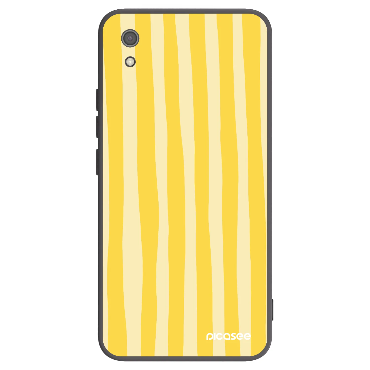 Picasee husă neagră din silicon pentru Xiaomi Redmi 7A - Lines lemon