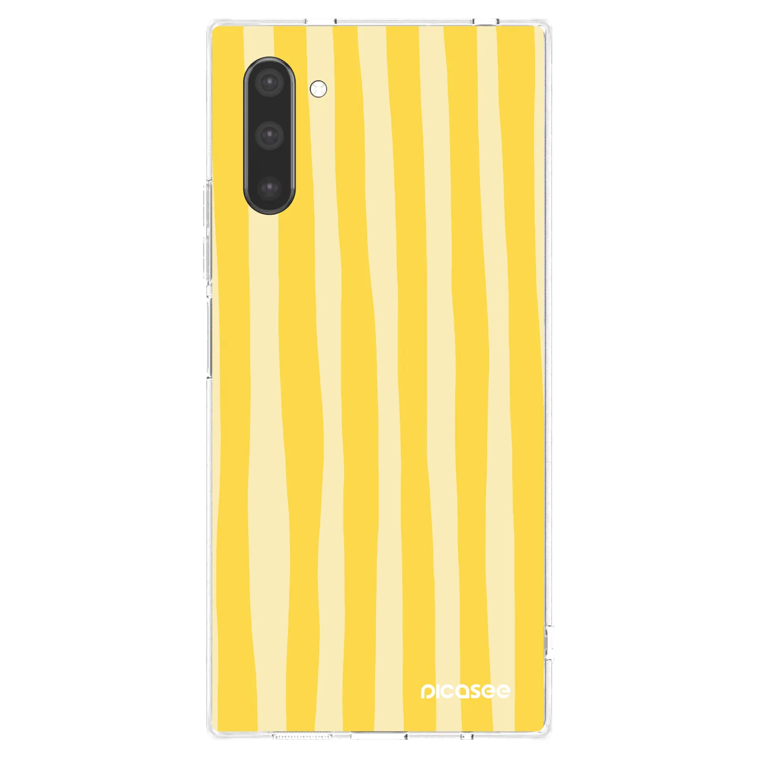 Picasee husă transparentă din silicon pentru Samsung Galaxy Note 10 N970F - Lines lemon