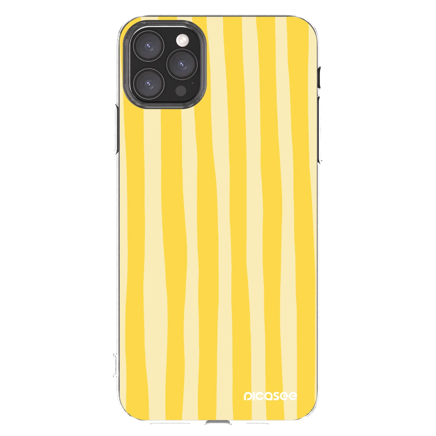 Picasee husă transparentă din silicon pentru Apple iPhone 11 Pro Max - Lines lemon