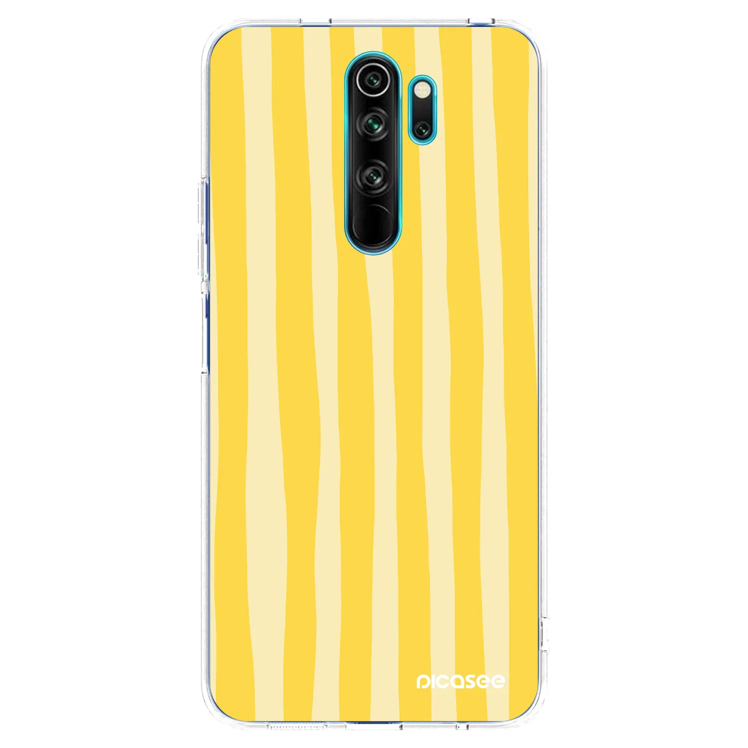 Picasee husă transparentă din silicon pentru Xiaomi Redmi Note 8 Pro - Lines lemon