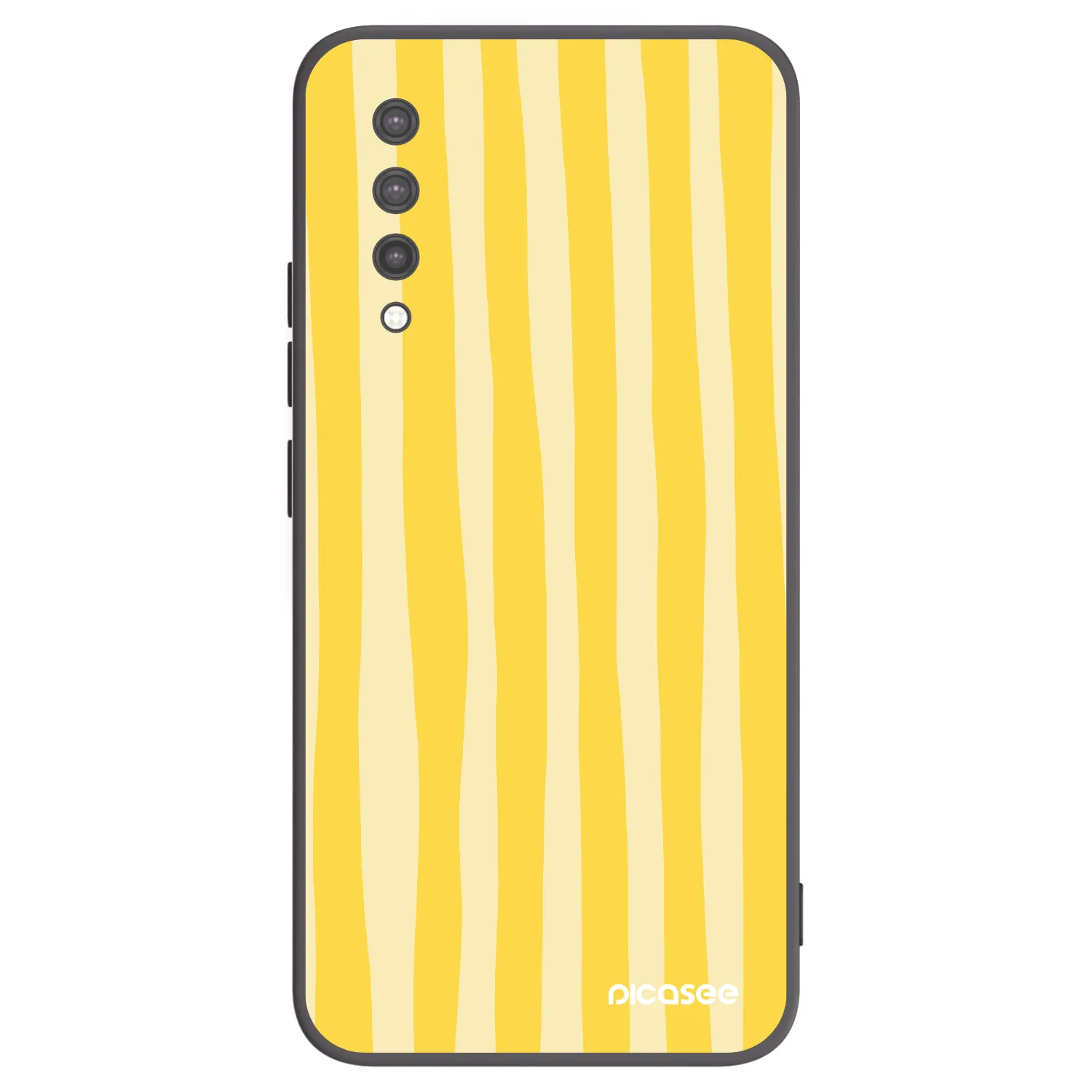 Picasee husă neagră din silicon pentru Xiaomi Mi 9 Lite - Lines lemon