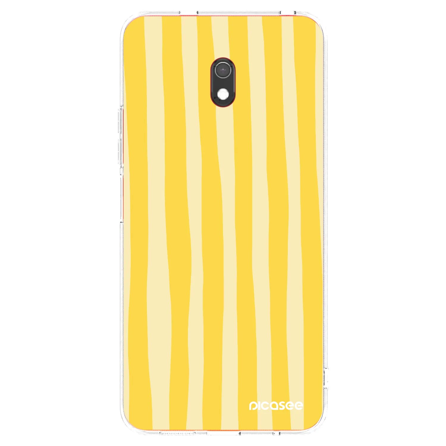 Picasee husă transparentă din silicon pentru Xiaomi Redmi 8A - Lines lemon