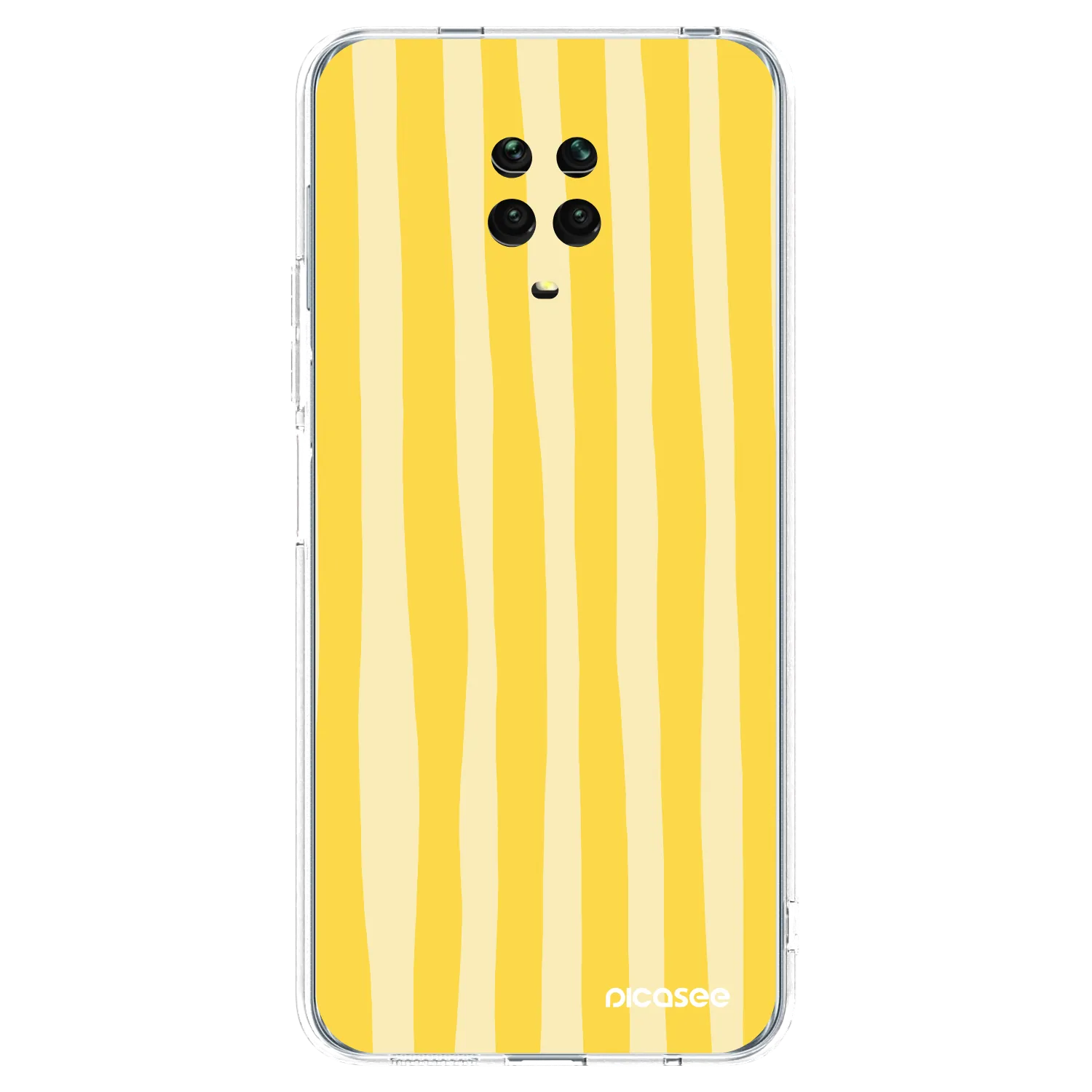 Picasee husă transparentă din silicon pentru Xiaomi Redmi Note 9S - Lines lemon