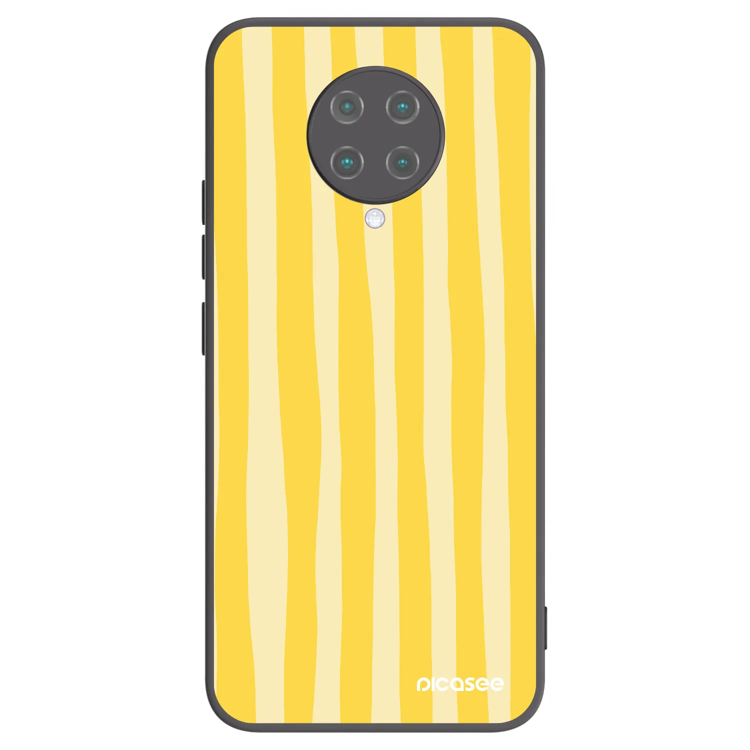 Picasee husă neagră din silicon pentru Xiaomi Poco F2 Pro - Lines lemon