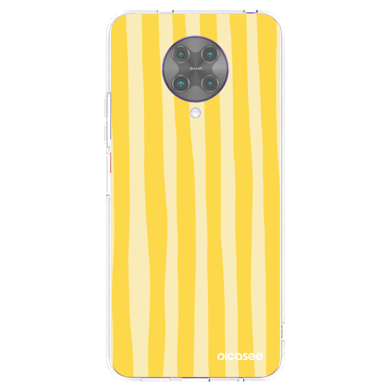 Picasee husă transparentă din silicon pentru Xiaomi Poco F2 Pro - Lines lemon