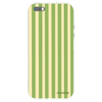 Picasee husă transparentă din silicon pentru Apple iPhone 5/5S/SE - Lines Matcha