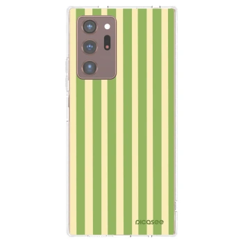 Picasee husă transparentă din silicon pentru Samsung Galaxy Note 20 Ultra - Lines Matcha