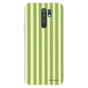 Picasee husă transparentă din silicon pentru Xiaomi Redmi 9 - Lines Matcha