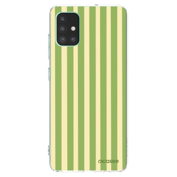 Picasee husă transparentă din silicon pentru Samsung Galaxy M51 M515F - Lines Matcha