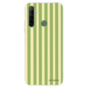 Picasee husă transparentă din silicon pentru Realme 6i - Lines Matcha