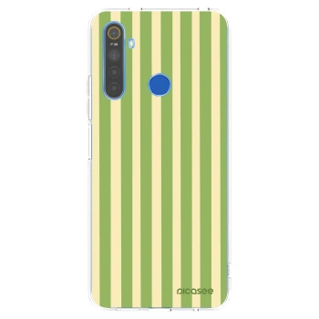 Picasee husă transparentă din silicon pentru Realme 5 - Lines Matcha