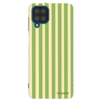 Picasee husă transparentă din silicon pentru Samsung Galaxy A12 A125F - Lines Matcha