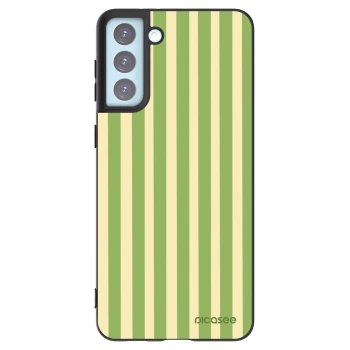 Picasee husă neagră din silicon pentru Samsung Galaxy S21+ 5G G996F - Lines Matcha