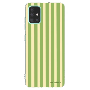 Picasee husă transparentă din silicon pentru Samsung Galaxy M31s - Lines Matcha