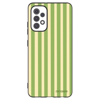 Picasee husă neagră din silicon pentru Samsung Galaxy A32 5G A326B - Lines Matcha
