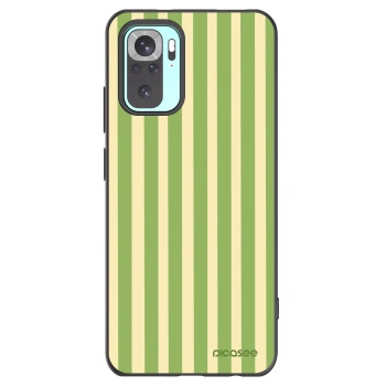 Picasee husă neagră din silicon pentru Xiaomi Redmi Note 10 Pro - Lines Matcha