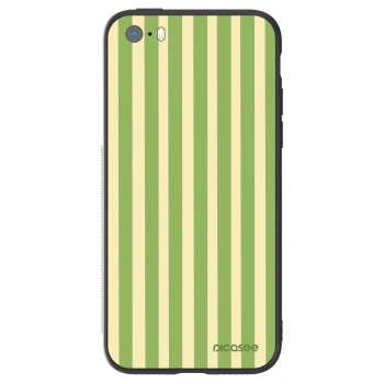 Husă pentru Apple iPhone 5/5S/SE - Lines Matcha