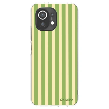 Picasee husă transparentă din silicon pentru Xiaomi Mi 11 - Lines Matcha