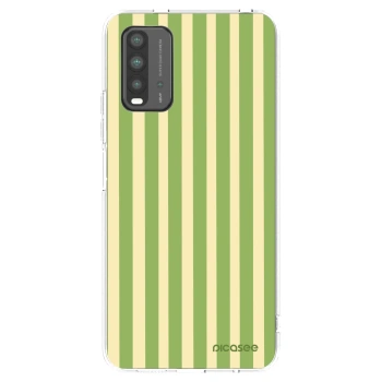 Picasee husă transparentă din silicon pentru Xiaomi Redmi 9T - Lines Matcha