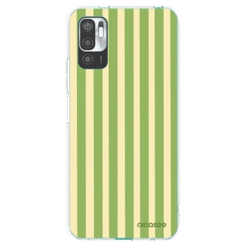 Picasee husă transparentă din silicon pentru Xiaomi Redmi Note 10 5G - Lines Matcha