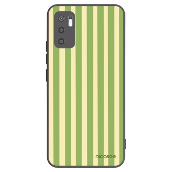 Picasee husă neagră din silicon pentru Xiaomi Redmi Note 10 5G - Lines Matcha