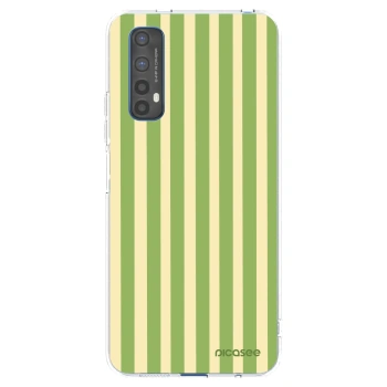 Picasee husă transparentă din silicon pentru Realme 7 - Lines Matcha