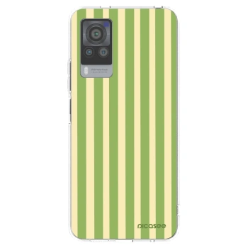 Picasee husă transparentă din silicon pentru Vivo X60 Pro 5G - Lines Matcha