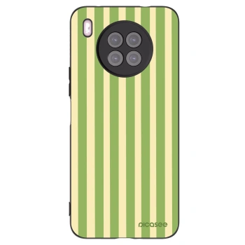 Picasee husă neagră din silicon pentru Huawei Nova 8i - Lines Matcha