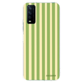 Picasee husă transparentă din silicon pentru Vivo Y11s - Lines Matcha