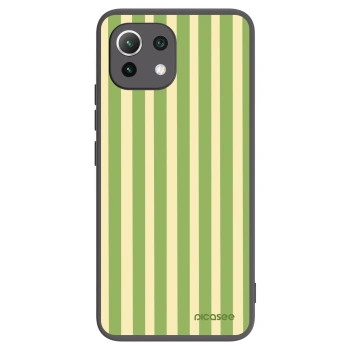 Picasee husă neagră din silicon pentru Xiaomi 11 Lite 5G NE - Lines Matcha