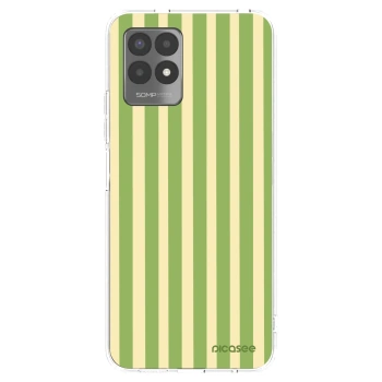 Picasee husă transparentă din silicon pentru Realme 8i - Lines Matcha