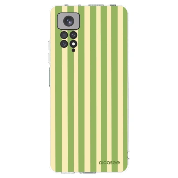 Picasee husă transparentă din silicon pentru Xiaomi Redmi Note 11 - Lines Matcha