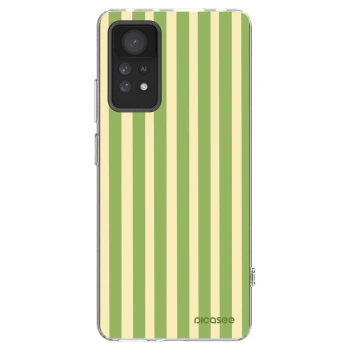 Picasee husă transparentă din silicon pentru Xiaomi Redmi Note 11 Pro 5G - Lines Matcha