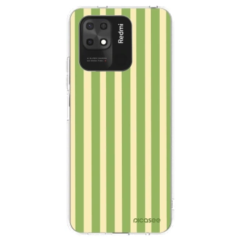 Picasee husă transparentă din silicon pentru Xiaomi Redmi 10C - Lines Matcha