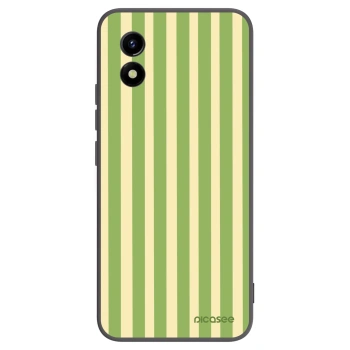 Picasee husă neagră din silicon pentru Vivo Y01 - Lines Matcha
