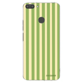 Picasee husă transparentă din silicon pentru Huawei P Smart - Lines Matcha