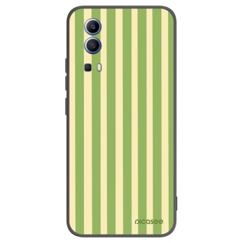 Picasee husă neagră din silicon pentru Vivo Y52 5G - Lines Matcha