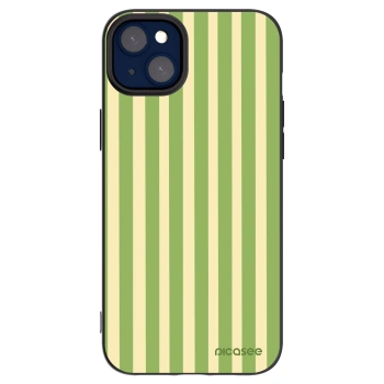 Picasee husă neagră din silicon pentru Apple iPhone 14 Plus - Lines Matcha