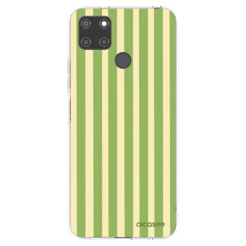 Picasee husă transparentă din silicon pentru Realme C21Y - Lines Matcha