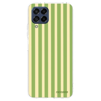 Picasee husă transparentă din silicon pentru Samsung Galaxy M53 5G - Lines Matcha