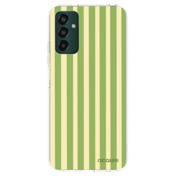 Picasee husă transparentă din silicon pentru Samsung Galaxy M13 M135F - Lines Matcha