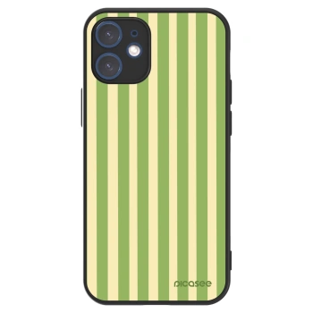 Picasee ULTIMATE CASE MagSafe pentru Apple iPhone 12 mini - Lines Matcha