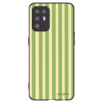 Picasee husă neagră din silicon pentru OPPO A94 5G - Lines Matcha