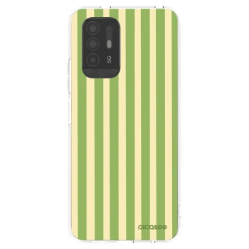 Picasee husă transparentă din silicon pentru OPPO A94 5G - Lines Matcha