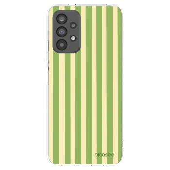 Picasee husă transparentă din silicon pentru Samsung Galaxy A73 5G - Lines Matcha