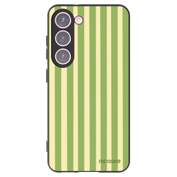 Picasee husă neagră din silicon pentru Samsung Galaxy S23 5G - Lines Matcha