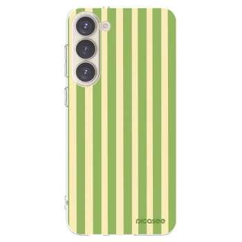 Picasee husă transparentă din silicon pentru Samsung Galaxy S23+ 5G - Lines Matcha